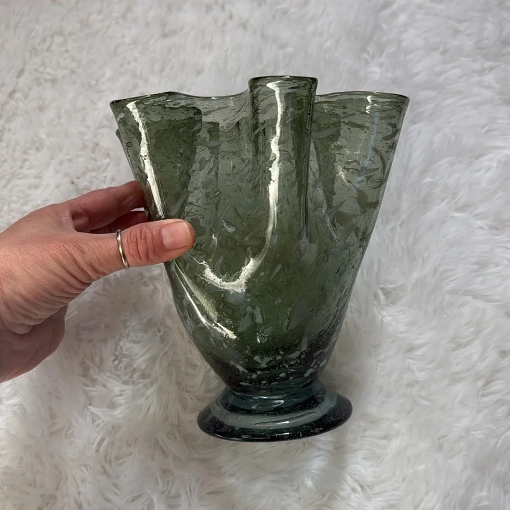 Handmade vase 7” tall